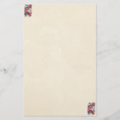 クラシックな東洋の日本の赤いドラゴンの神の入れ墨 便箋 (正面)