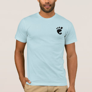クラシックな格言の足跡のロゴのワイシャツ Tシャツ