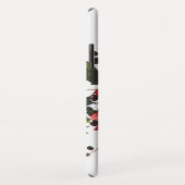 クラシックな水彩画のヴィンテージのばら色の花のモノグラム Case-Mate iPhoneケース (裏面/右)