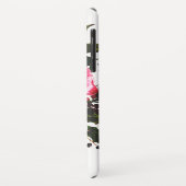 クラシックな水彩画のヴィンテージのばら色の花のモノグラム Case-Mate iPhoneケース (裏面/左)