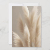 クラシックな水彩画、金と花のフレームの招待状 招待状 (裏面)