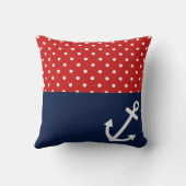 クラシックな水玉模様の航海のな愛 クッション (裏面)