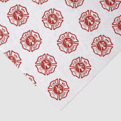 クラシックな消防士の記号パターン 薄葉紙 (詳細)