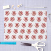 クラシックな消防士の記号パターン 薄葉紙 (クラフト)