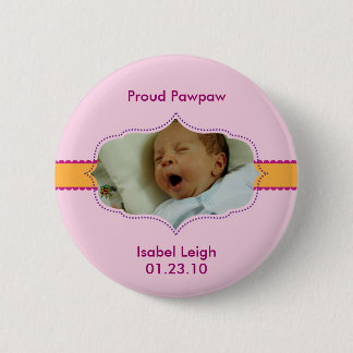 "クラシックな準備"の写真の女の子のベビーボタン 缶バッジ