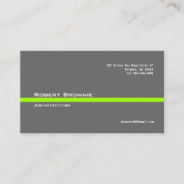 クラシックな灰色のグリーン・ライン名刺 名刺