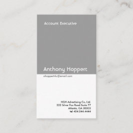 クラシックな灰色のディバイダーの名刺2 名刺
