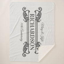 クラシックな灰色のAcanthusの葉のモノグラムのエレガントなストライプ