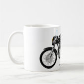 クラシックな無比G45オートバイのマグ コーヒーマグカップ (左)