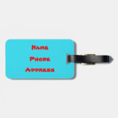 クラシックな熱帯島のビーチの楽園 ラゲッジタグ (裏面横)