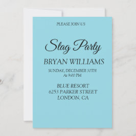 クラシックな独身パーティー 招待状