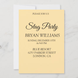 クラシックな独身パーティー 招待状