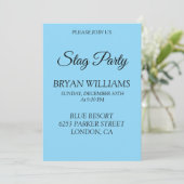 クラシックな独身最後の宴 招待状 (スタンド正面)