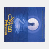 クラシックな白鳥のプリンセスのフリースブランケット フリースブランケット (正面(横))