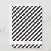 クラシックな白黒クッキー交換招待 招待状 (裏面)