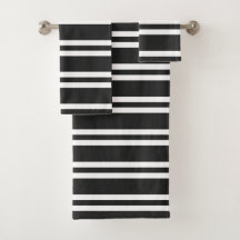 クラシックな白黒ストライプ