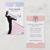 クラシックな社交ダンスのインストラクタービジネス 名刺 (正面/裏面)