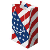クラシックな米国旗 スモールペーパーバッグ (裏面アングル)