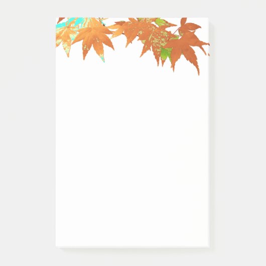 クラシックな紅葉の日本のなかえではおおいを去ります ポストイット (正面)