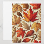 クラシックな紅葉 シーズンカード (正面/裏面)