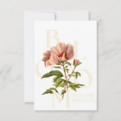 クラシックな結婚式の招待状 サンキューカード (裏面)