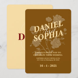 クラシックな結婚式の招待状 招待状