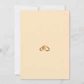 クラシックな結婚式の詳細カード カード (裏面)