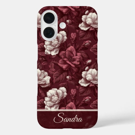 クラシックな結婚祝い クチナシの名前 Case-Mate iPhoneケース (裏面)