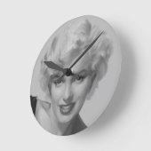 クラシックな美しいIII ラウンド壁時計 (傾斜)