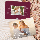 クラシックな花飾り | ホリデー フォト カード