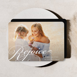 クラシックな花飾り | ホリデー フォト カード