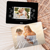 クラシックな花飾り | ホリデー フォト カード