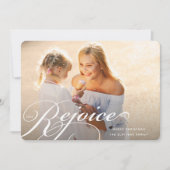 クラシックな花飾り | ホリデー フォト カード (正面)