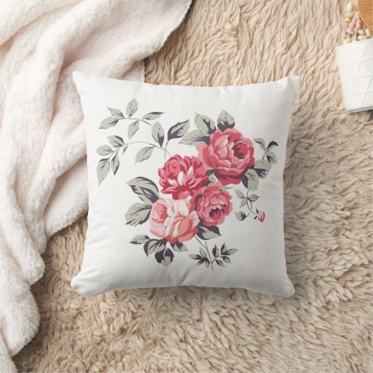 クラシックな花 クッション (ブランケット)