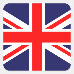 クラシックな英国国旗 スクエアシール