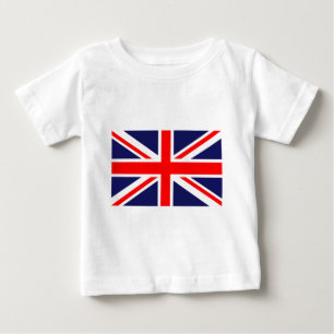 クラシックな英国国旗 ベビーTシャツ