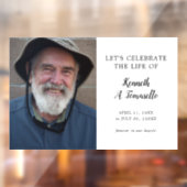 クラシックな葬儀 生命の写真 ウィンドウサイン (シート2)