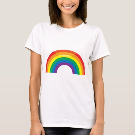 クラシックな虹 Tシャツ (正面)