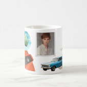 クラシックな記憶レトロの80年代日の夢 コーヒーマグカップ (中央)