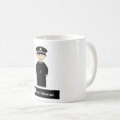 クラシックな警官コーヒー・マグ コーヒーマグカップ (正面右)