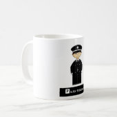 クラシックな警官コーヒー・マグ コーヒーマグカップ (正面左)