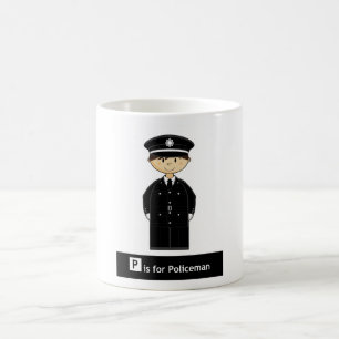 クラシックな警官コーヒー・マグ コーヒーマグカップ