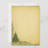 クラシックな赤と緑のチェック柄にゴールドの輝きのストライプ シーズンカード (裏面)