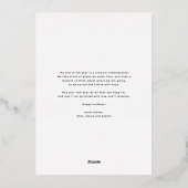 クラシックな赤の格子縞模様のハッピーホリデーズ写真 箔シーズンカード (裏面)