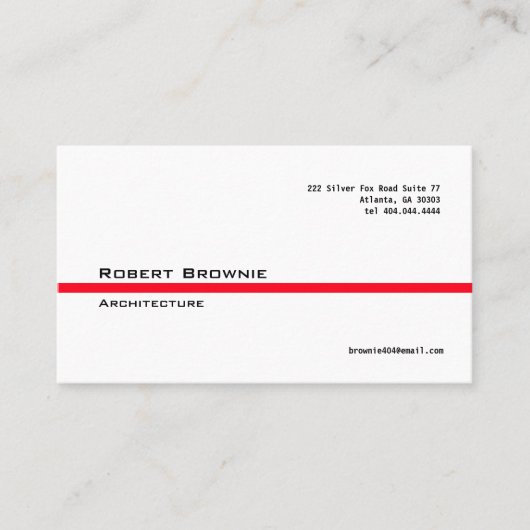 クラシックな赤線名刺 名刺 (正面)