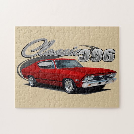 クラシックな赤396 ジグソーパズル (横)