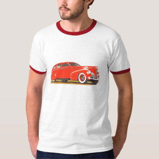 クラシックな車が付いているTシャツ。 1939年のNash Tシャツ (正面)