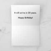 クラシックな車のハッピーバースデーカード カード (内部)