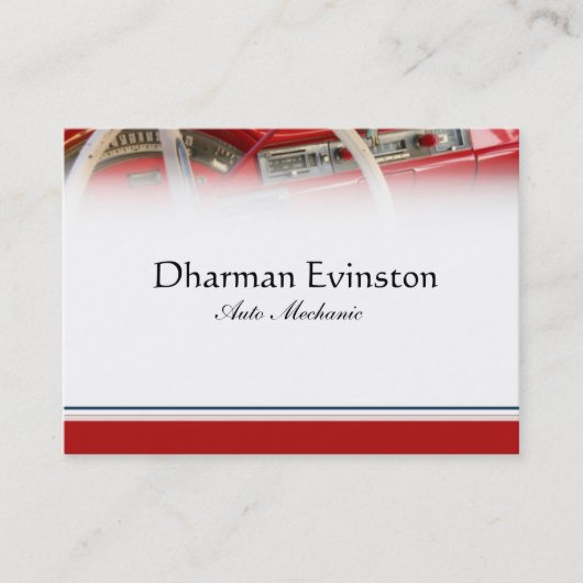 クラシックな車の名刺 名刺 (正面)