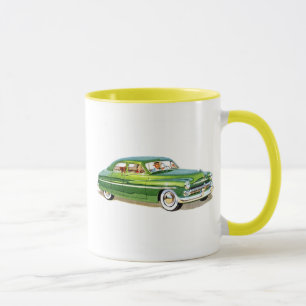 クラシックな車の1950年の水星のマグ マグカップ